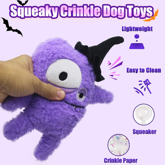 Monster Dog Halloween Toy for Gifts, Stuffed Dog Plush Toy