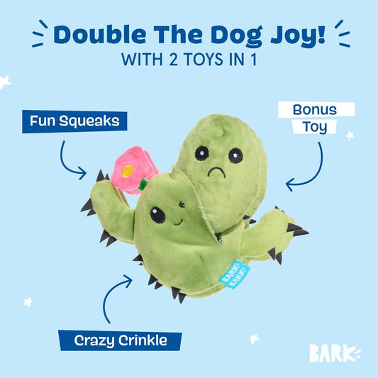 Consuela the Cactus 2-in-1 Interactive Plush Dog Toy
