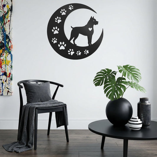 Cane Corso Metal Wall Art for Dog Lover- Wall Sculpture Statues Art Hanging Decor