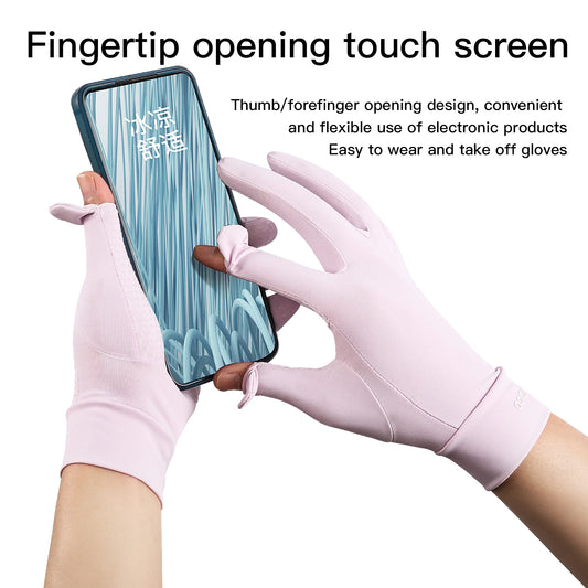 Summer UV Resistant Anti-Slip Horse Riding Gloves Breathable and Thin Shade Gloves