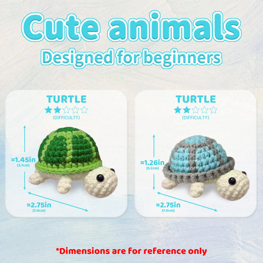 Turtle Knitting Kit for Beginners