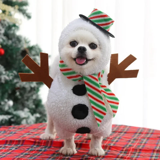Christmas Snowman Dog Costumes