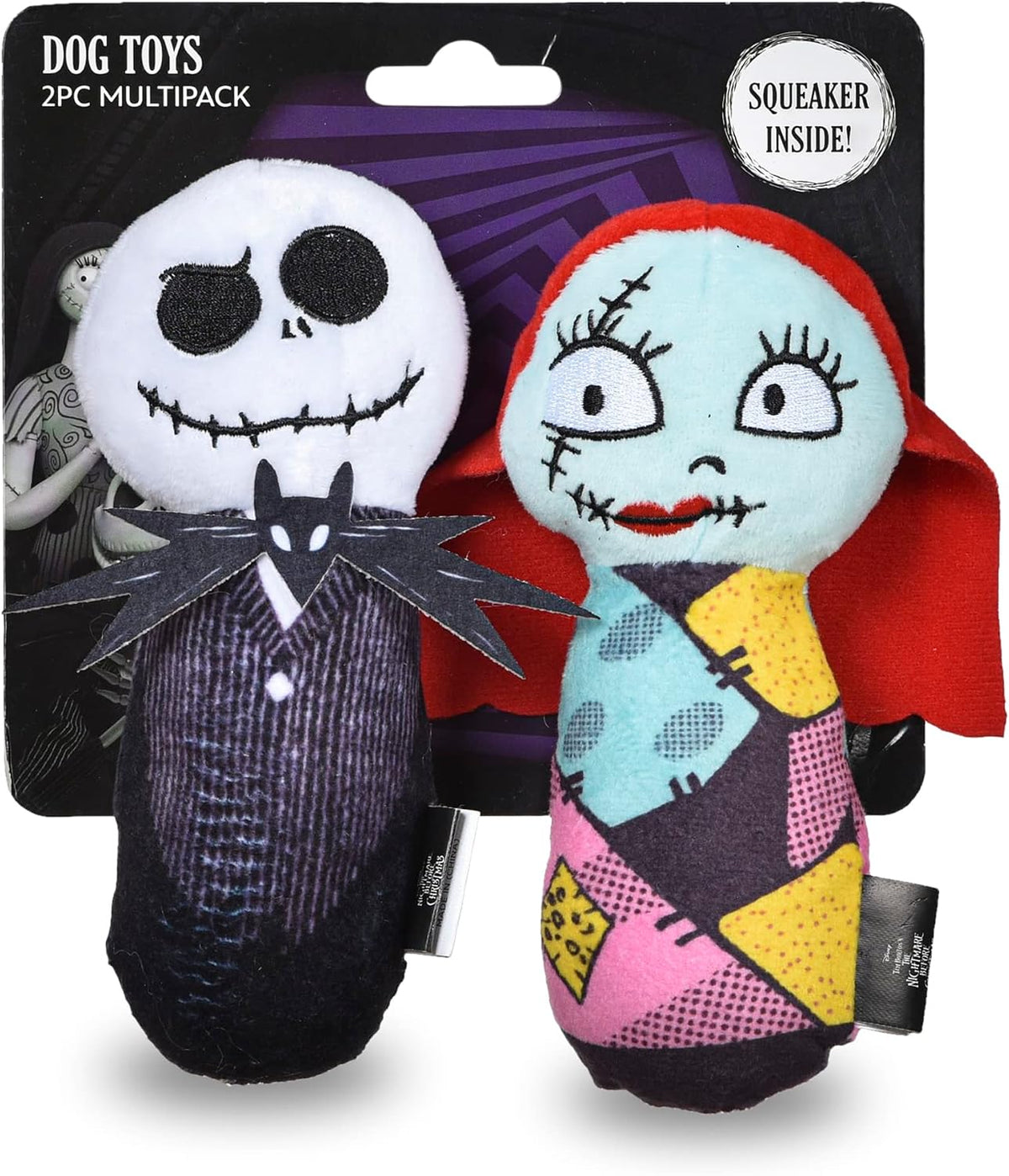 Nightmare Before Christmas Jack Skellington Plush Dog Toy, 9 Inch