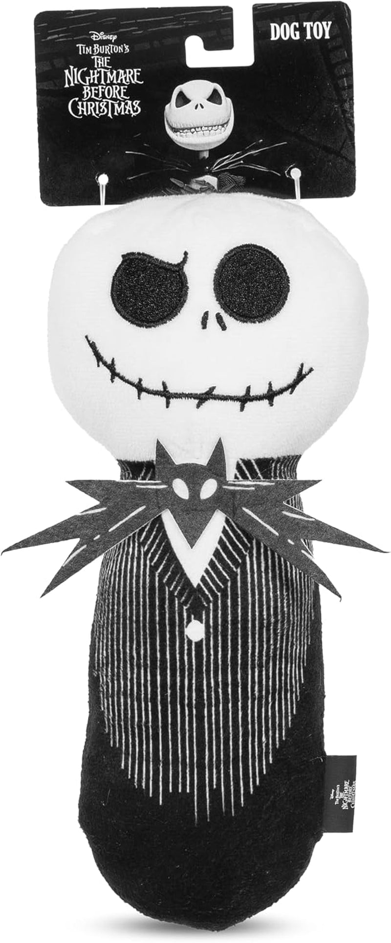 Nightmare Before Christmas Jack Skellington Plush Dog Toy, 9 Inch