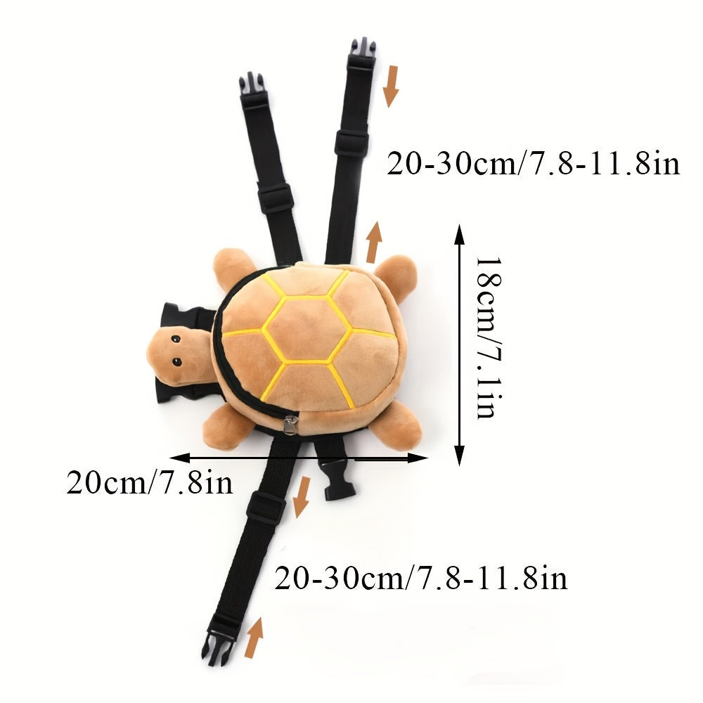 [Cute Dog Backpack Harness] No-Pull Dog Backpack Harness with D-Ring | Cute Turtles Shape Bag for Small Medium Dogs, Adjustable Pet Carrier Backpack for Traveling Camping Hiking, Self Carrier Backpack for Dogs to Wear