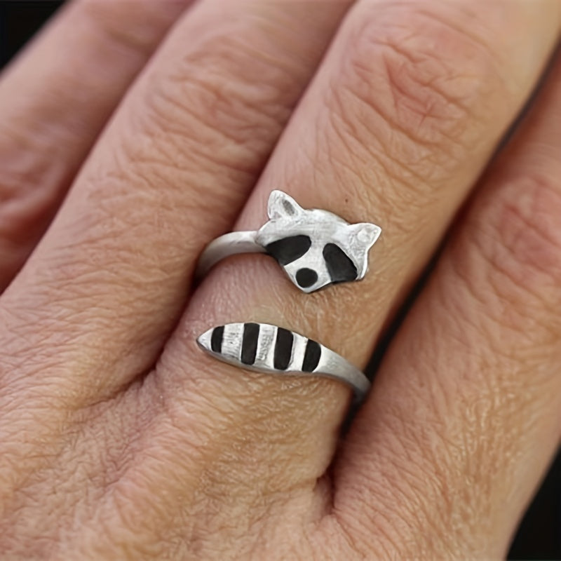 [New Open Raccoon Ring] Creative New Raccoon Open Ring