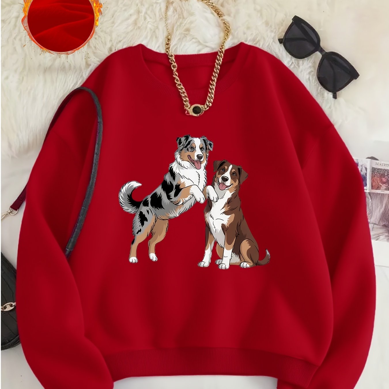 Australian Shepherd Dog Print Sweatshirt