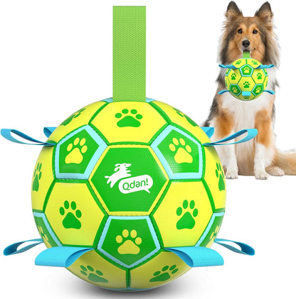 Halloween Dog Toys, Soccer Balls with Straps, 6 Inch Interactive Toys