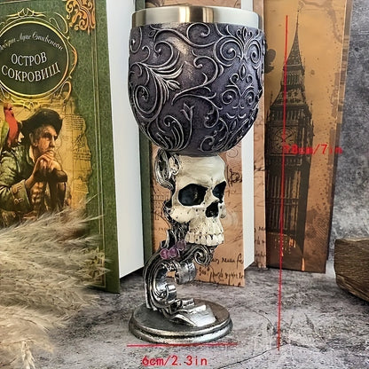 Black Cat Goblet, Mythical Retro European Style Medieval Couple Red Wine Goblet