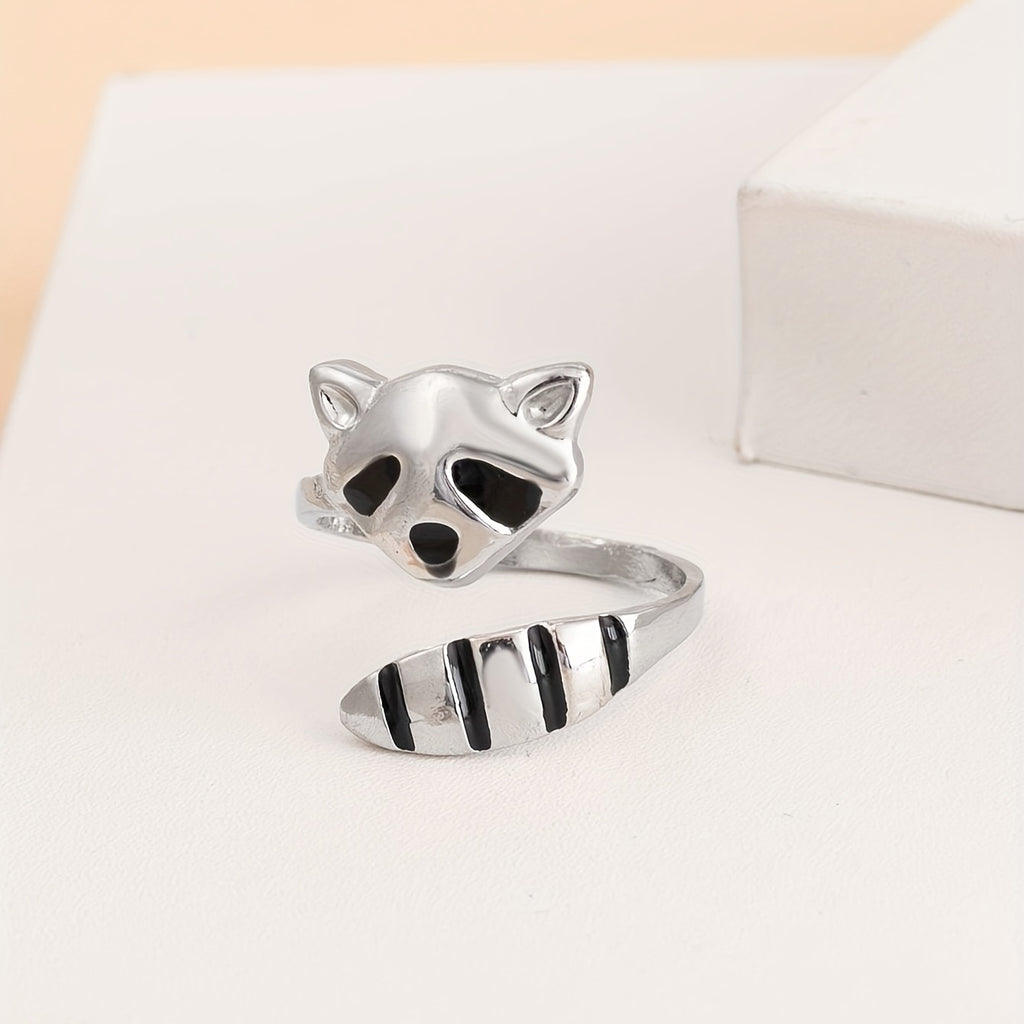 [New Open Raccoon Ring] Creative New Raccoon Open Ring