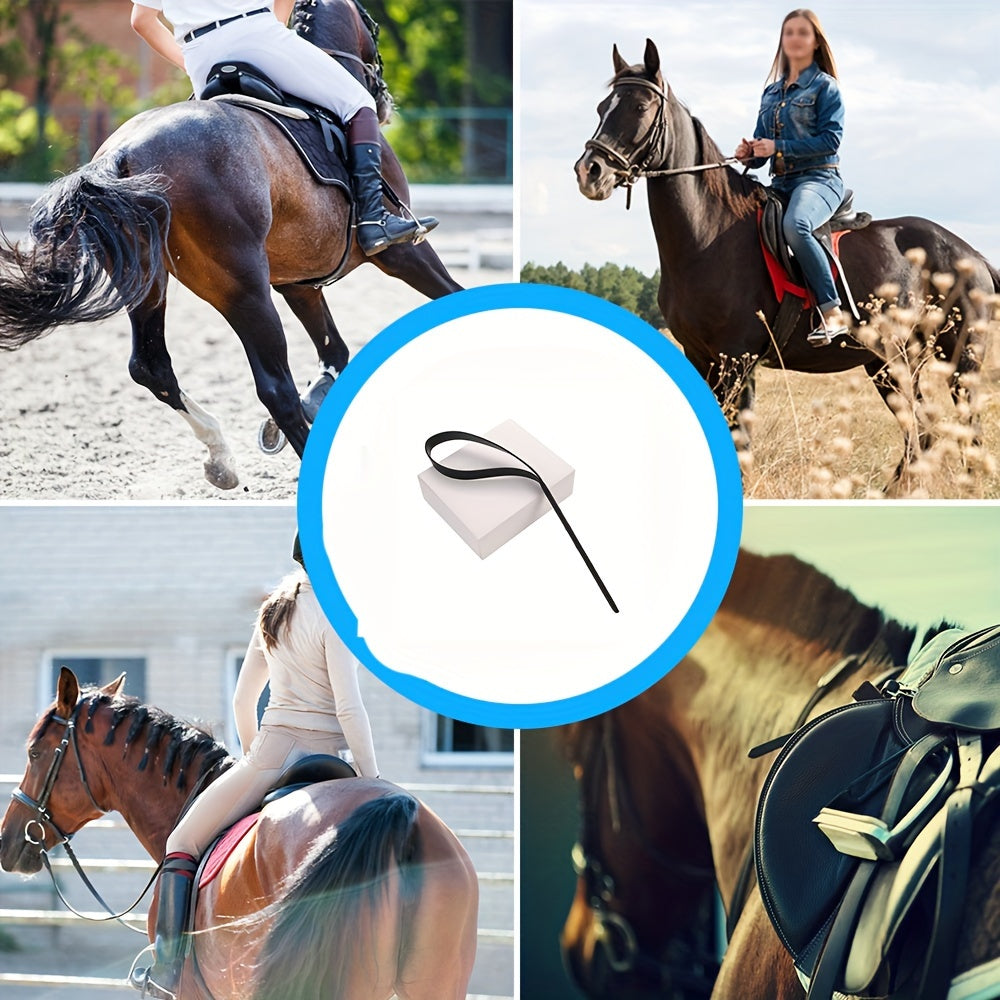 Universal Equestrian PU Leather Riding Crop - 1pc Durable & Comfortable Horse Racing Whip for All Riders - For Horseback Riders - Suitable for Horseback Riding & Training - Perfect Gift for Equestrian Enthusiasts