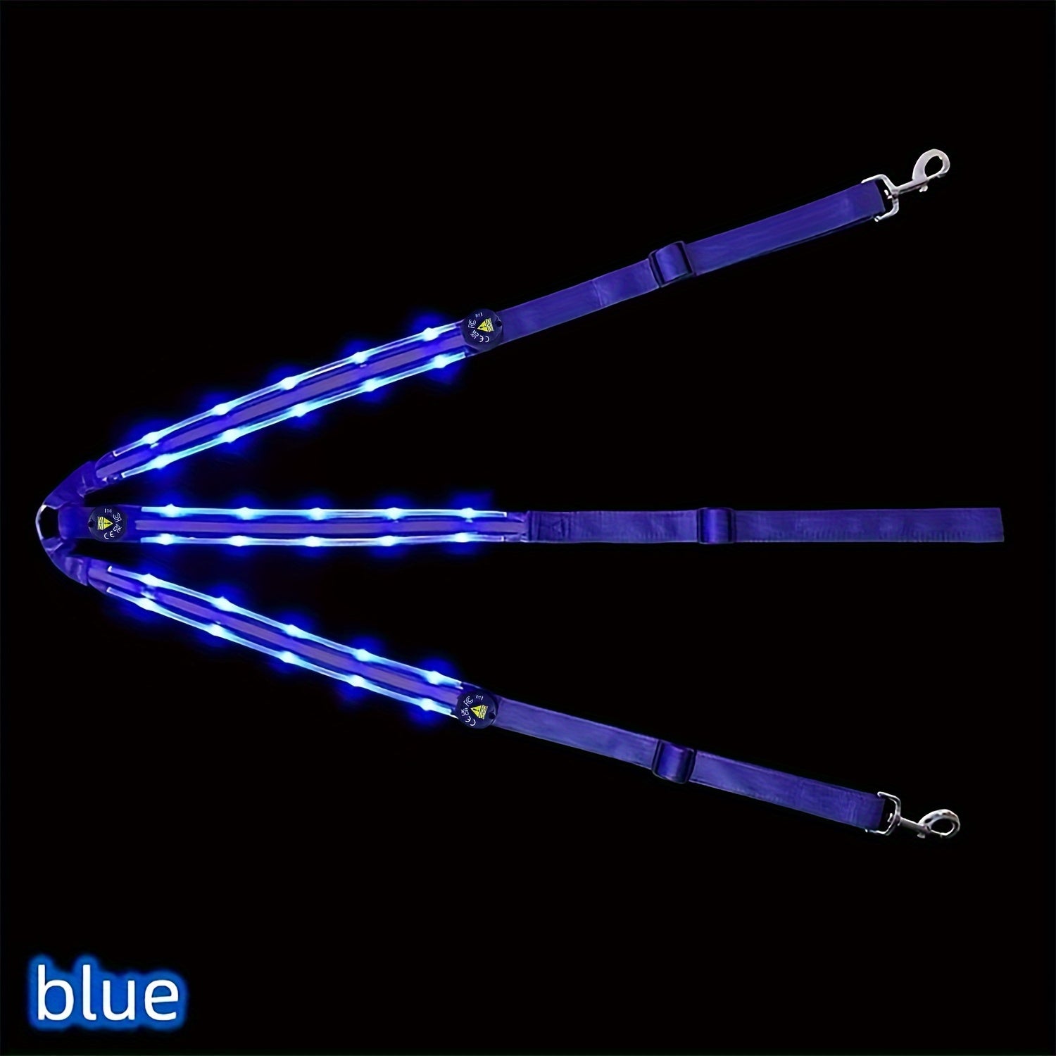 [Equestrian Safety LED Strap] 1 LED Luminous Adjustable Horse Chest Strap | Equestrian Safety Equipment, Sports Supplies, Pink, Yellow