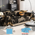 Luxurious Chenille Sofa Cover with Horse Design - Dual-Tone, Pet-Friendly & Machine Washable for Armchairs to L-Shaped Couches - Modern Home Decor Gift