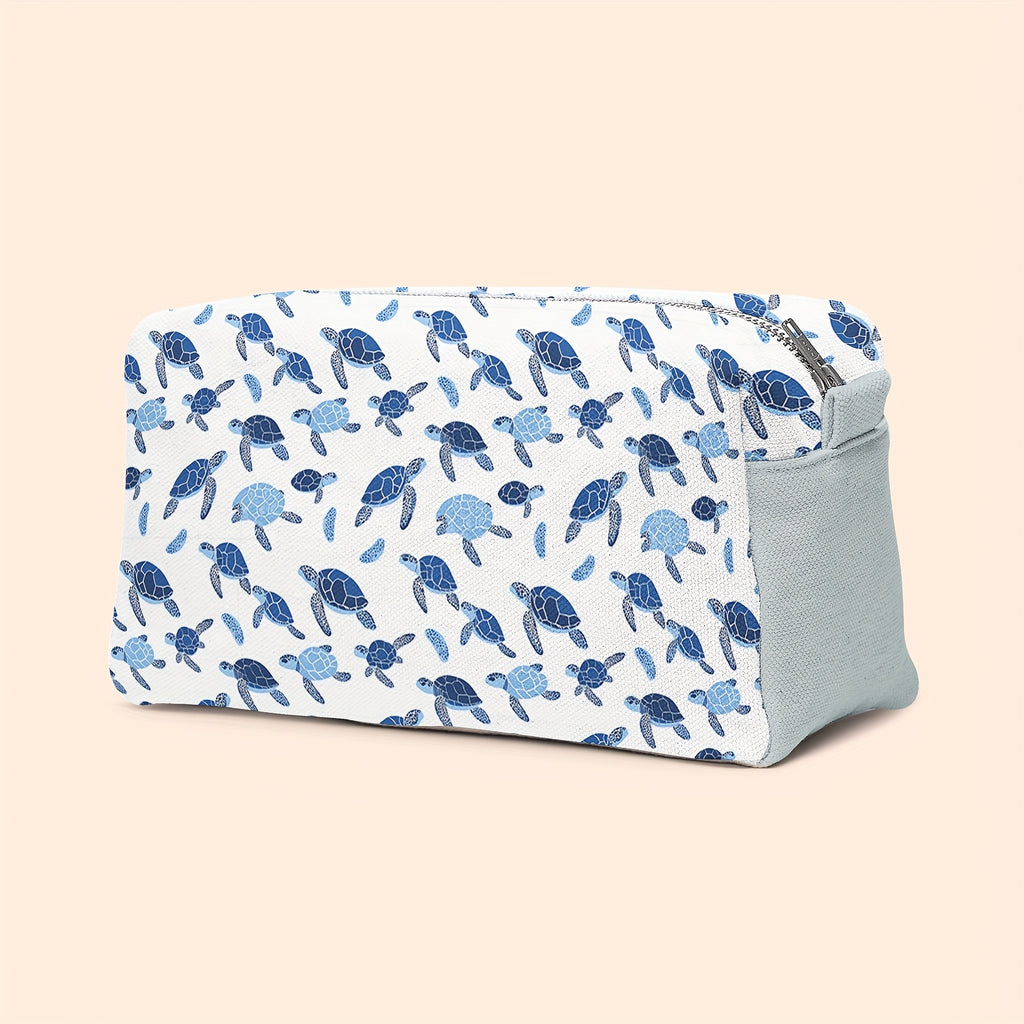 12pcs of Sea Turtles, The Spirits of The Ocean, an Icy Blue Ambiance, 12 Total Design Styles of Eighth Fabric Bundles, Polyester Patchwork, Suitable for Quilting, Crafts, Making Wallets, Gifts, Doll Clothes, Bag Making, Cushi