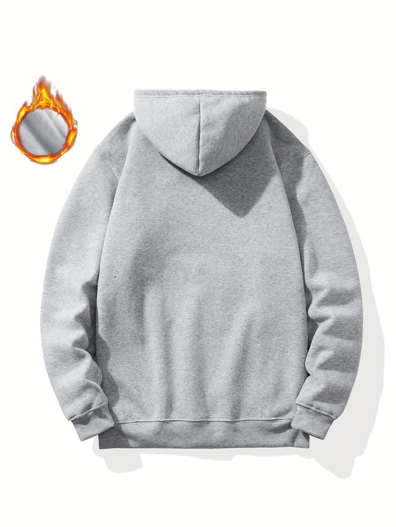 Men'S Casual Long Sleeve Hoodie, 100% Polyester Knit Fabric, Winter Warmth with "Hawaii Positive Vibes Optimism" Print, Regular Fit with Slight Stretch, 200gsm - Fashionable Gift for Men