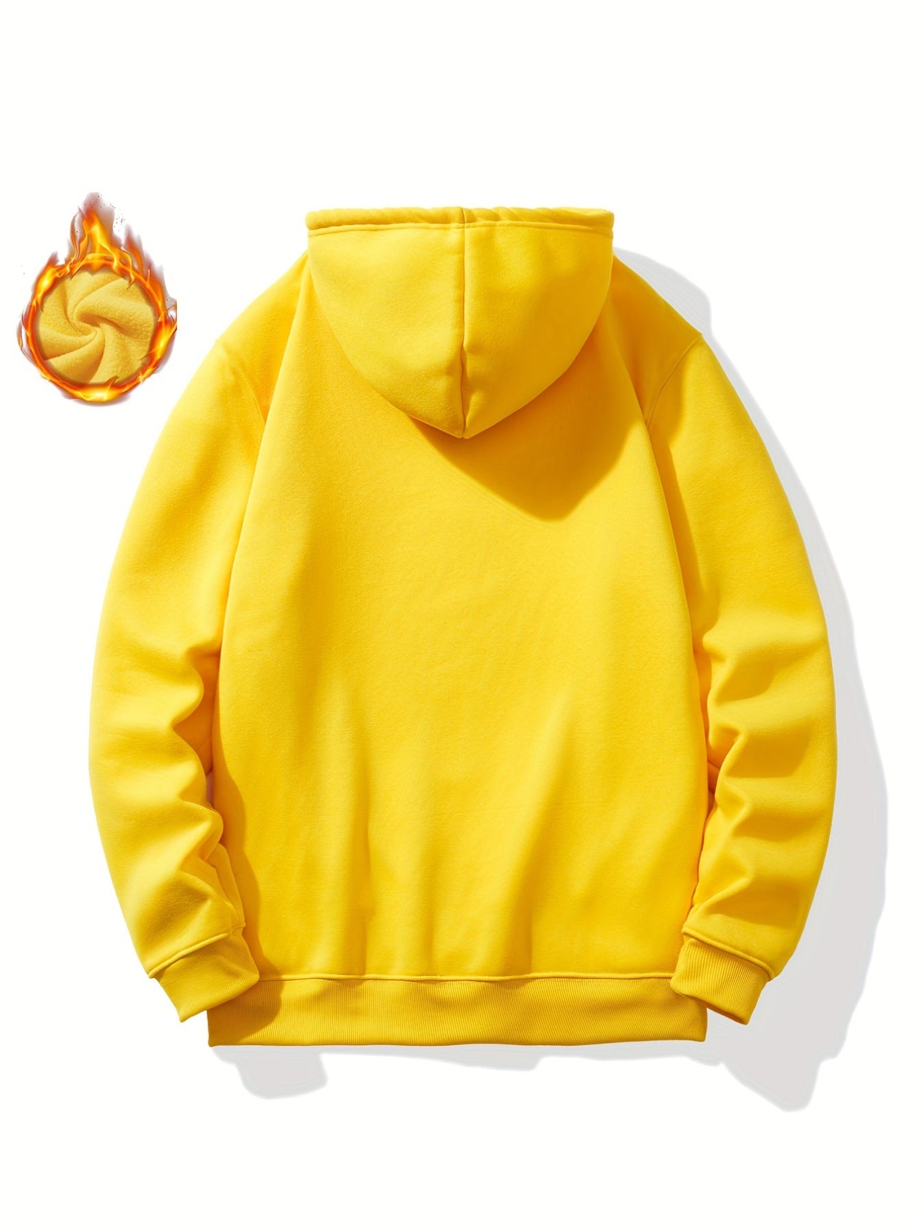 Men'S Casual Long Sleeve Hoodie, 100% Polyester Knit Fabric, Winter Warmth with "Hawaii Positive Vibes Optimism" Print, Regular Fit with Slight Stretch, 200gsm - Fashionable Gift for Men