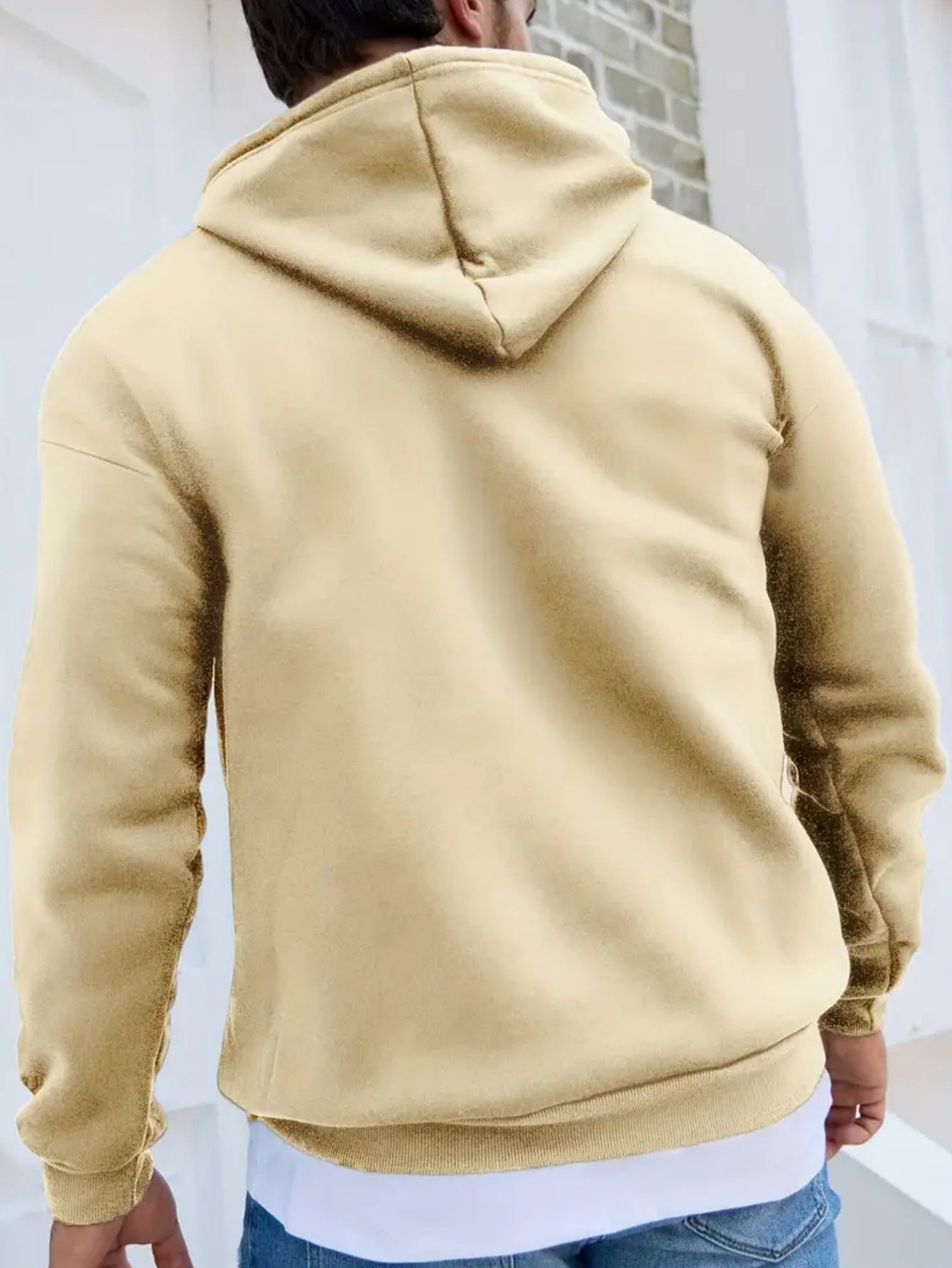 Men'S Casual Long Sleeve Hoodie, 100% Polyester Knit Fabric, Winter Warmth with "Hawaii Positive Vibes Optimism" Print, Regular Fit with Slight Stretch, 200gsm - Fashionable Gift for Men