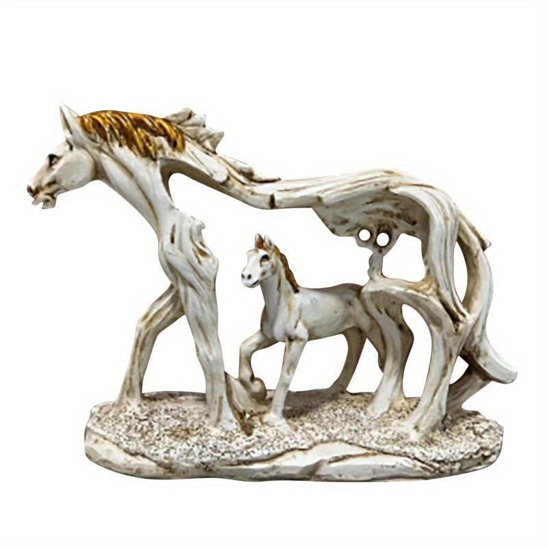 Hollow Feng Shui Horse Resin Decorations Feng Shui Running Horse Flying Horse Statue Resin Crafts Study Decoration