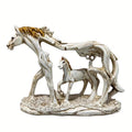 Hollow Feng Shui Horse Resin Decorations Feng Shui Running Horse Flying Horse Statue Resin Crafts Study Decoration