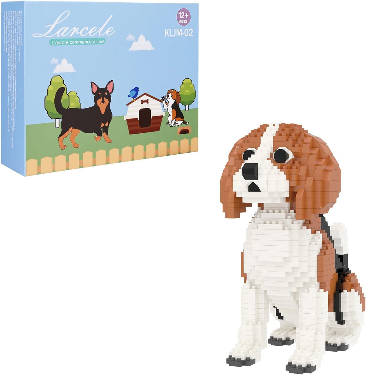 918 Pcs Border Collie 2 Dog Micro Blocks Set for Kids 8+ KLJM-02