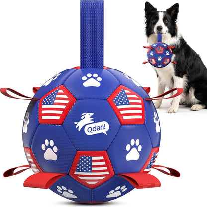 Halloween Dog Toys, Soccer Balls with Straps, 6 Inch Interactive Toys