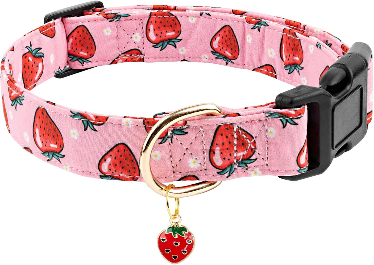 Pink Halloween Dog Collar for Small Medium Large Dogs M