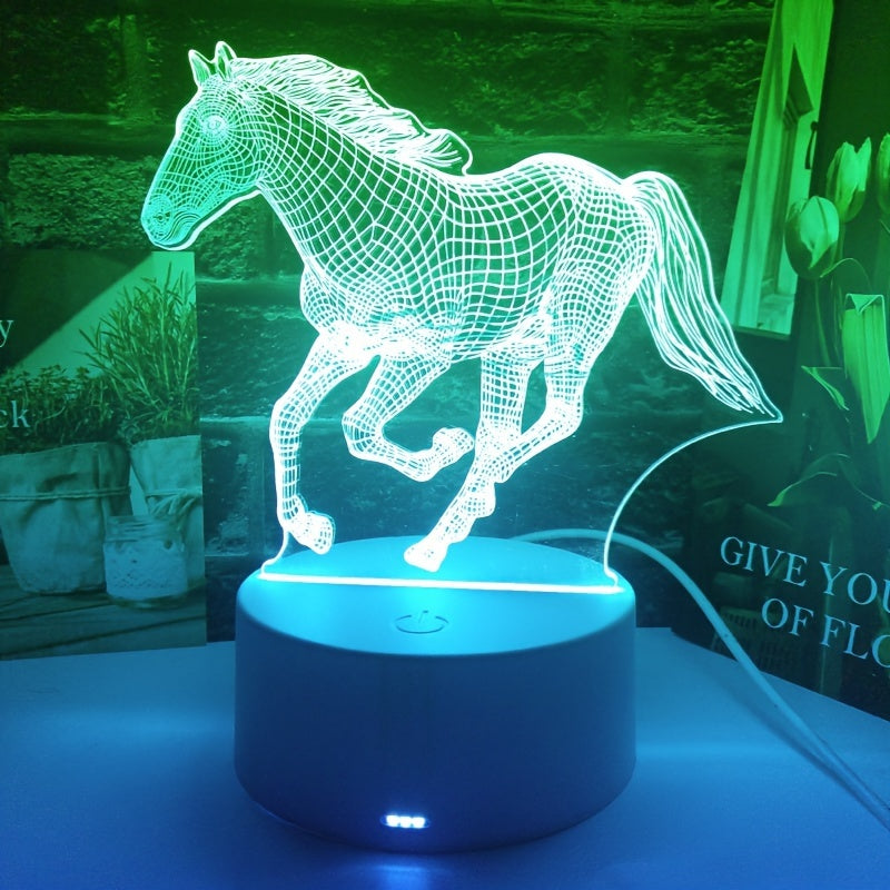 [Night Light] Running Wild Horse Shaped Night Light | 1pc | Holiday Gift for Family and Friends