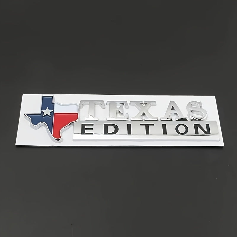 [Modified Texas Lone Star Emblem] A Unique ABS Material Car Emblem, TEXAS Lone Star Modified Car Emblem, Beautiful And Practical Trunk Badge - Leaf Plate Emblem - Side Plate Sticker