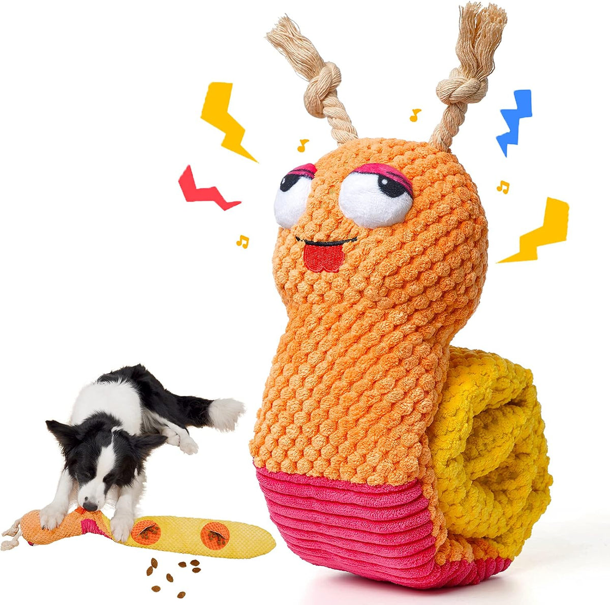 Halloween Dog Toys, Pumpkin Ghost Hide & Seek Squeaky Toy