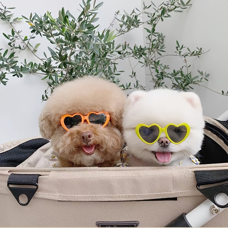 Dog and Cat Funny Heart-Shaped Glasses | Suitable for All Breed Sizes