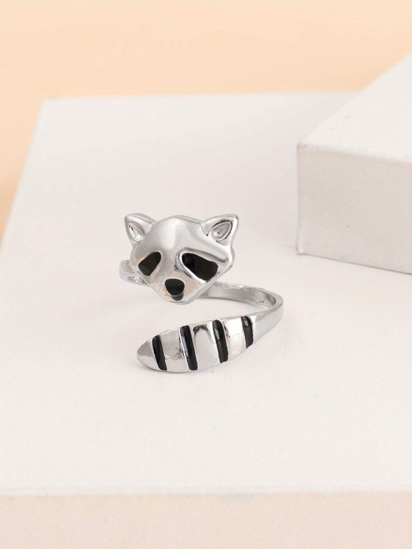 [New Open Raccoon Ring] Creative New Raccoon Open Ring