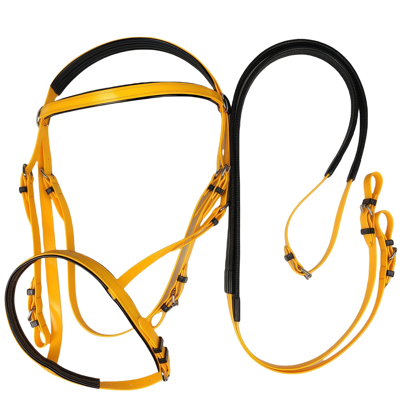 Durable TPU Equestrian Gear Set - Vibrant Colors, Sturdy Halter & Reins with Detachable Nose Cuffs for Horse Lovers