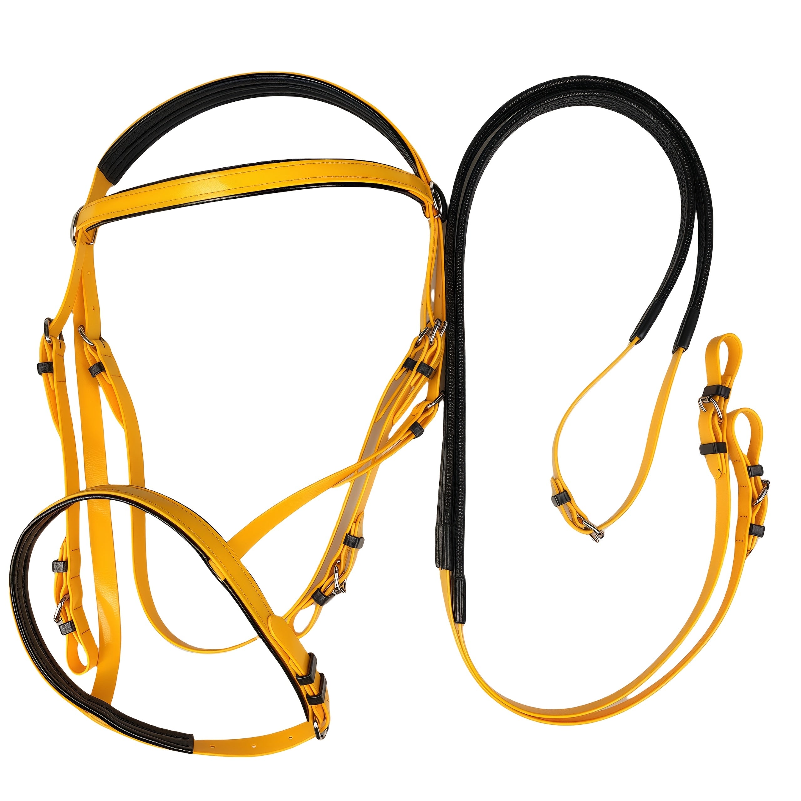 Durable TPU Equestrian Gear Set - Vibrant Colors, Sturdy Halter & Reins with Detachable Nose Cuffs for Horse Lovers