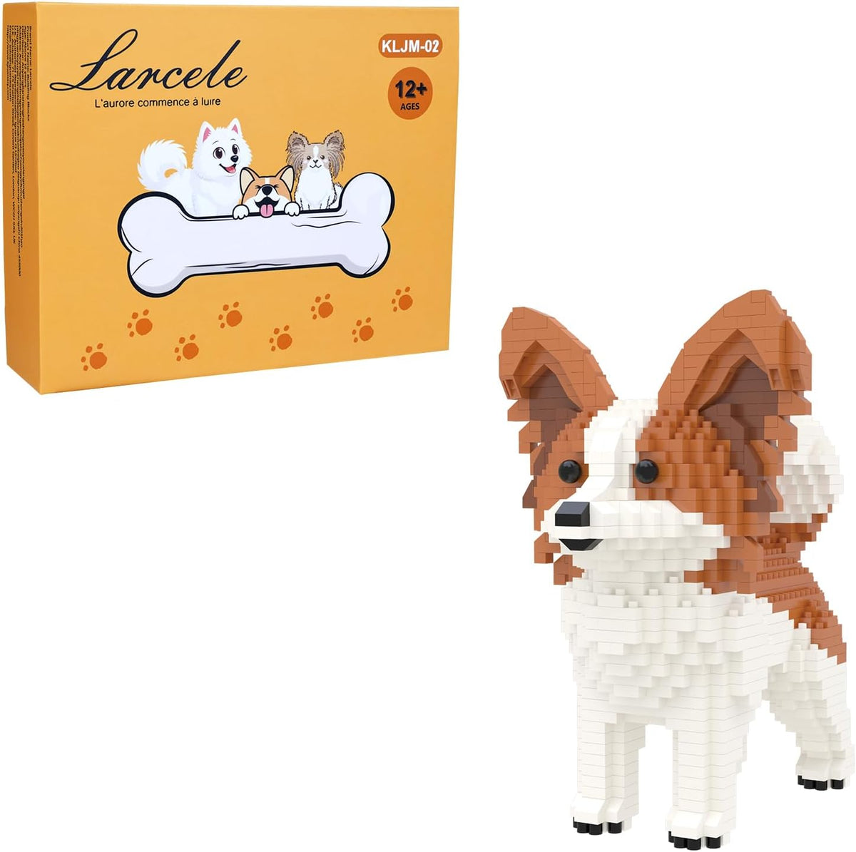 918 Pcs Border Collie 2 Dog Micro Blocks Set for Kids 8+ KLJM-02