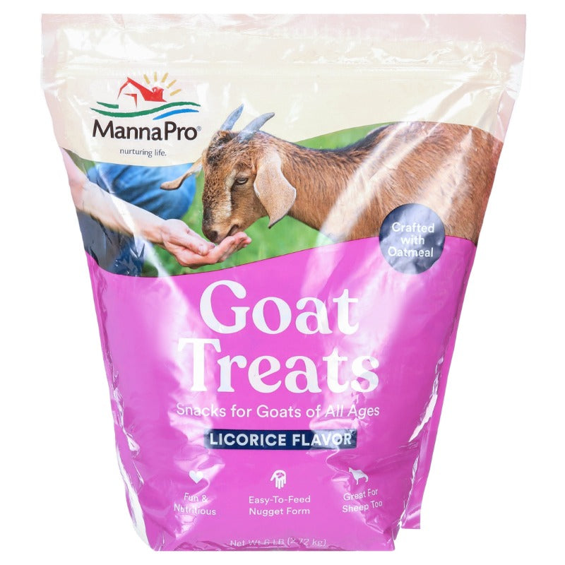 Goat Treats Crafted with Oatmeal for All As of Goats Licorice Flavor 6 lbs