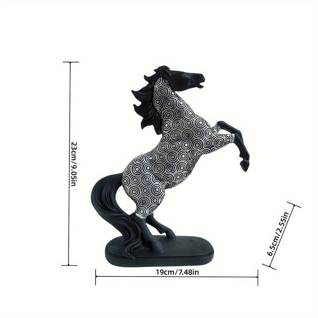 Elegant Resin Horse Statue - Versatile Decor For Living Room, Bedroom, Office Desk & More - Perfect For Home, Hotel Lobby & Special Occasions