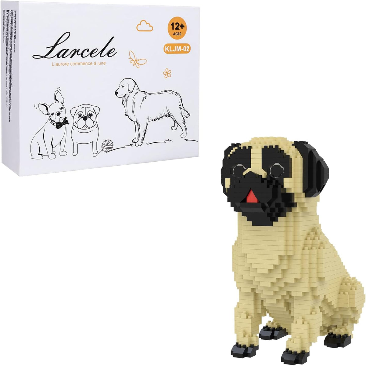 918 Pcs Border Collie 2 Dog Micro Blocks Set for Kids 8+ KLJM-02