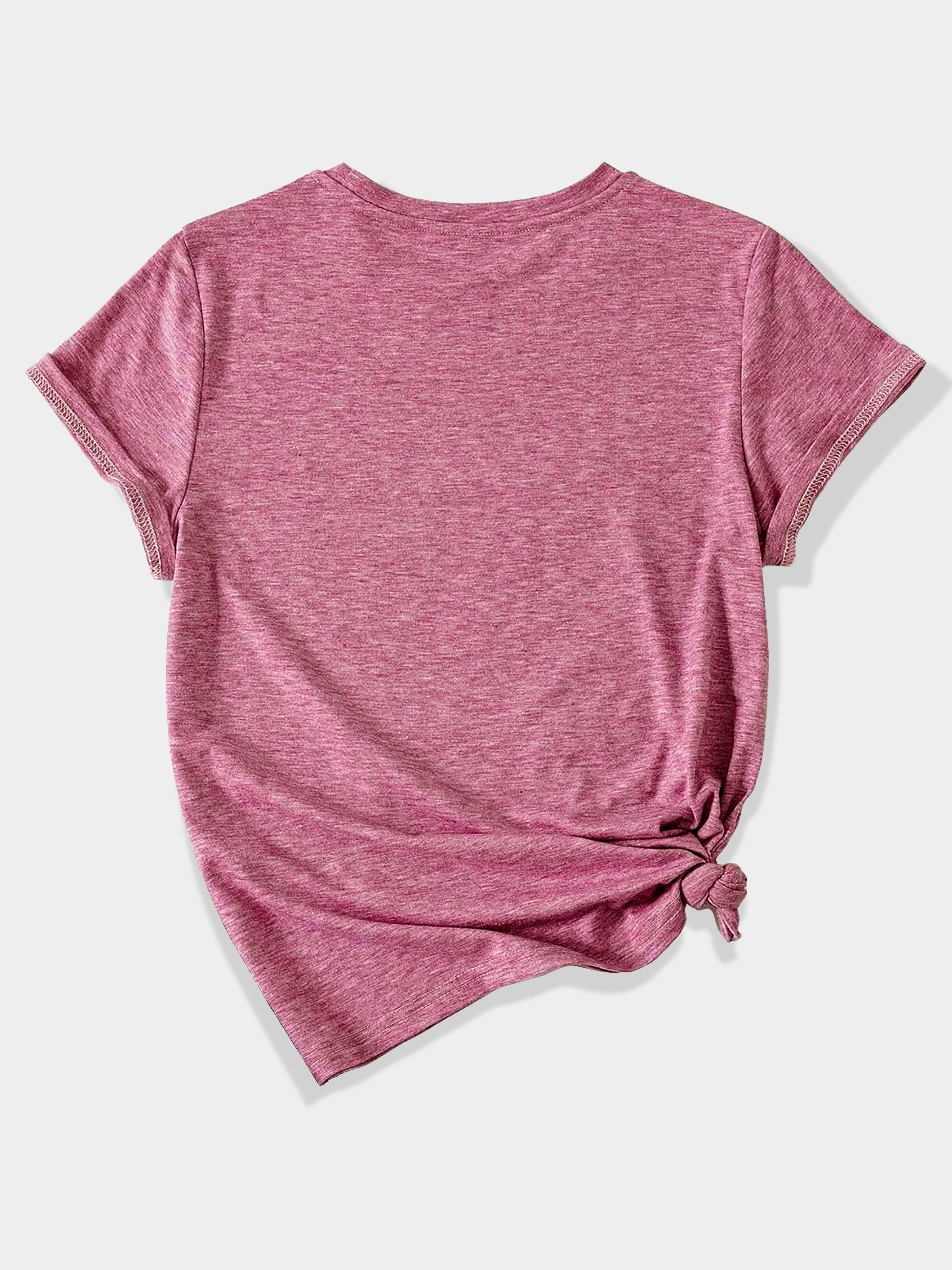 Whimsical Animal Series - Three Little Raccoon Graphic Print Round Neck Short Sleeve Sports T-Shirt - Casual Fashionable, Trendy, Elegant, Retro-Inspired Top for Adult Women
