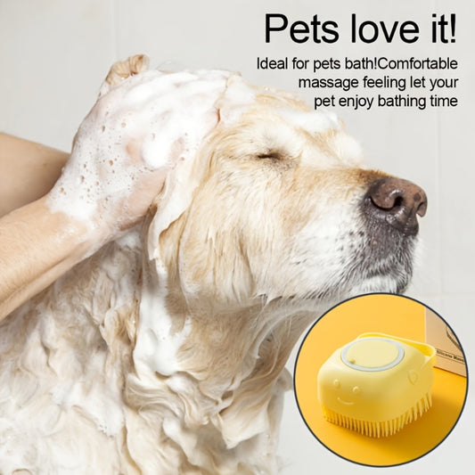 Soft Dog Brush Shampoo Massager