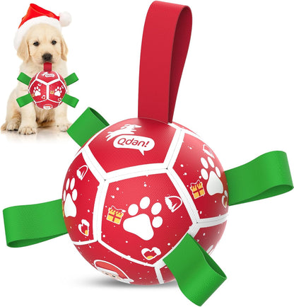 Halloween Dog Toys, Soccer Balls with Straps, 6 Inch Interactive Toys