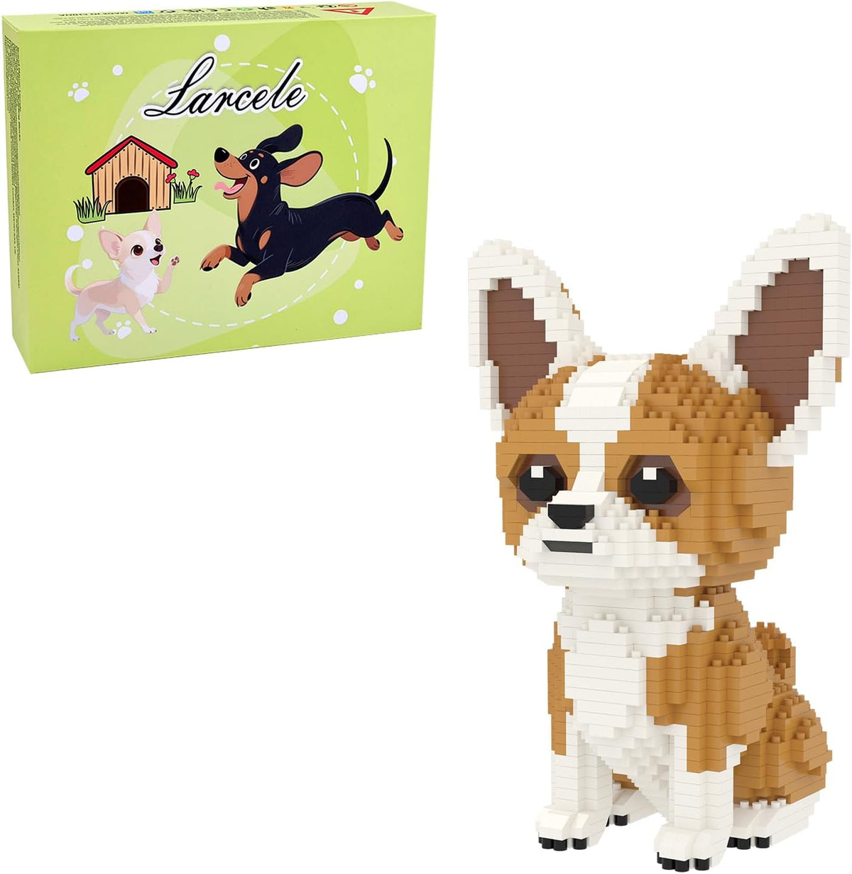 918 Pcs Border Collie 2 Dog Micro Blocks Set for Kids 8+ KLJM-02