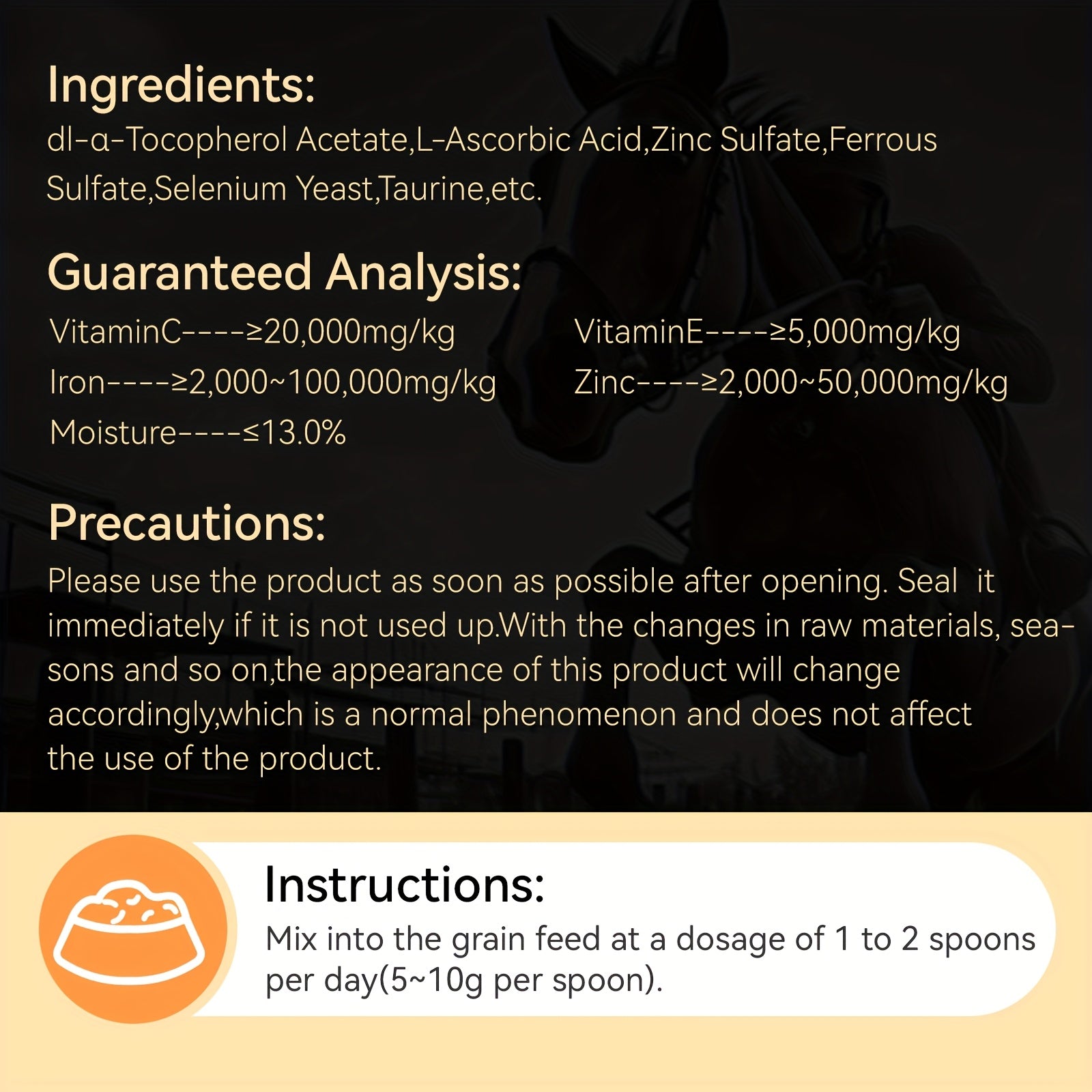 Horse Weight Accelerator, Equine Supplements - Immune And Physical Performance Support Supplements For Horses