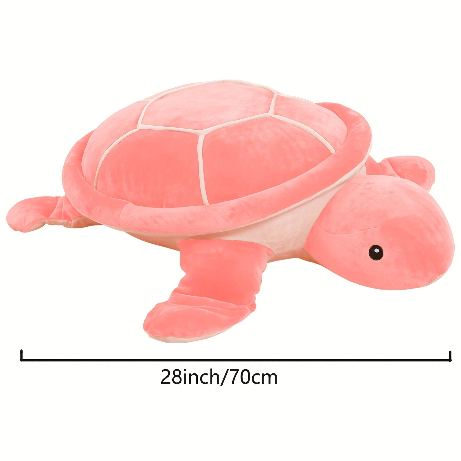 28 inch Big Soft Plush Ocean Sea Pink Turtles Stuffed Animals, Jumbo Plush Huge Pillow Extra Large Pink Turtle Toys Plushies, Gifts for Kids Birthday, Halloween, Christmas, Valentine's Day