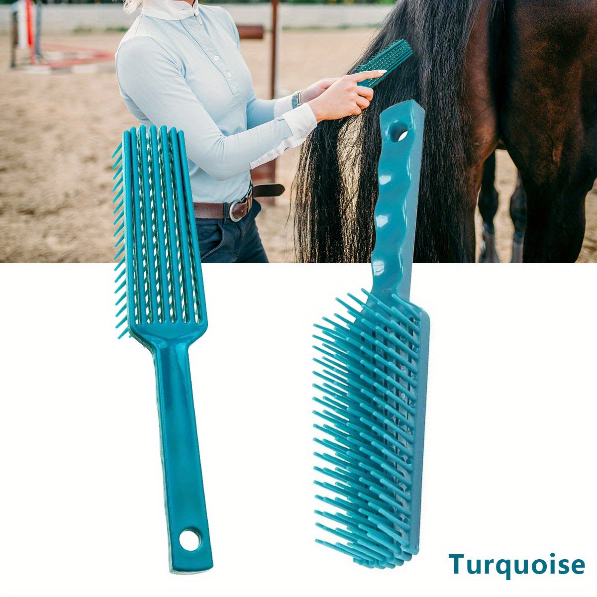 Plastic Comb For Horses Anti-Knotting Hair Comb, Horse Grooming Supplies