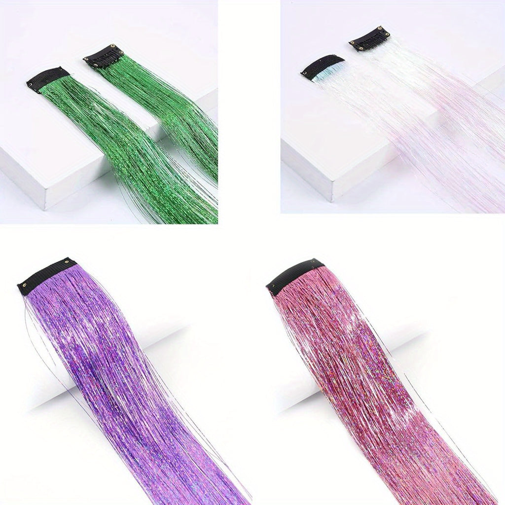 Dielianyi Horse Bling Accessory Mane and Tail Bling Pony Hair Tinsel for Western Bride Horse Lover