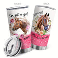 Horse Lover's Insulated Stainless Steel Tumbler with Lid - Double Vacuum Coffee Mug for Home, Office, and Travel - Reusable & Hand Wash Only
