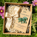 Horse Pocket Hug, 2026 New Year Gift Holiday Greeting Cards for A Symbol of Strength & New Beginnings, Clear Horses Cards, Decor for Desk Shelf Space, Ideal Gift for Family Friends