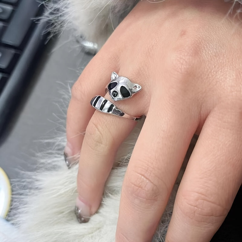 [New Open Raccoon Ring] Creative New Raccoon Open Ring