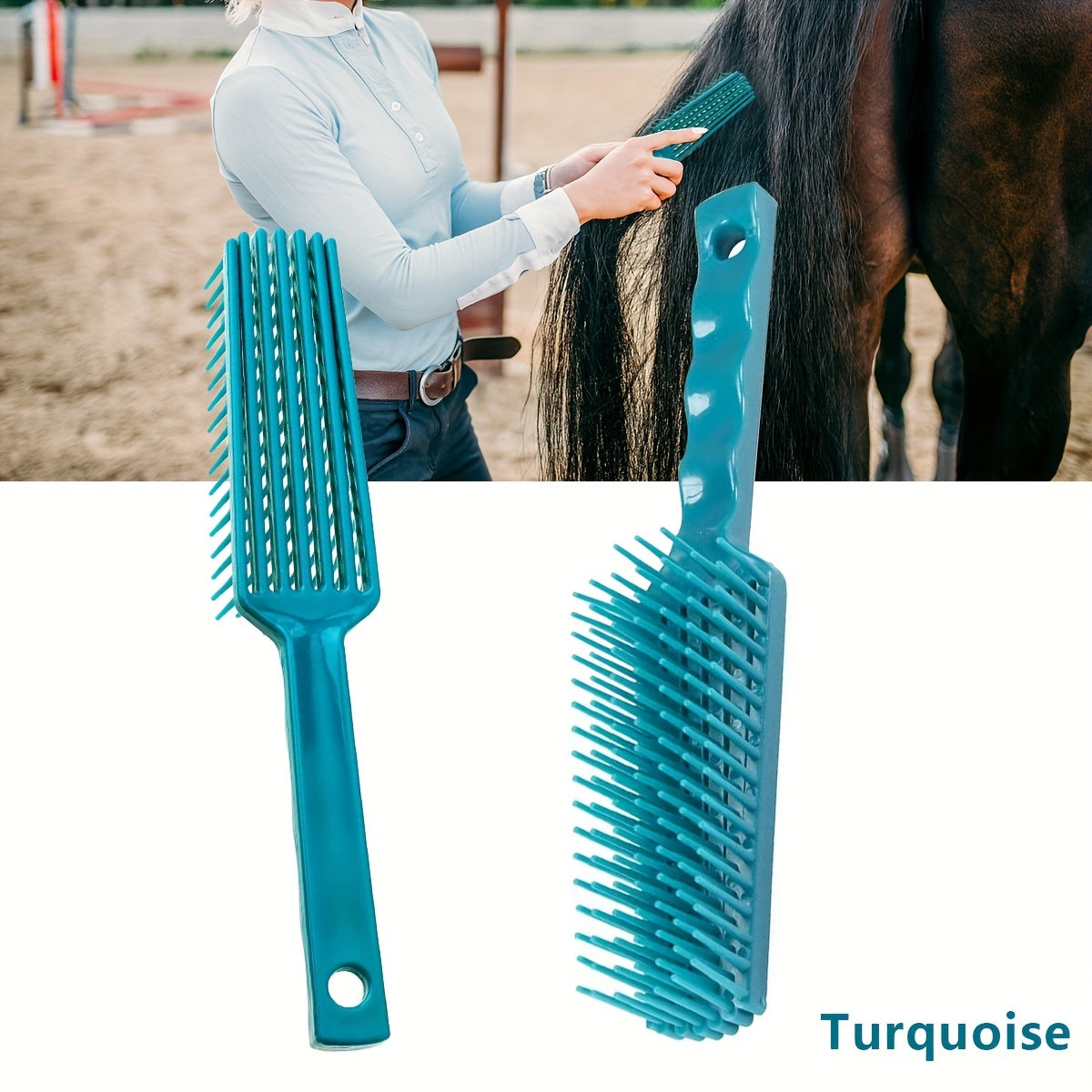 Plastic Comb For Horses Anti-Knotting Hair Comb, Horse Grooming Supplies