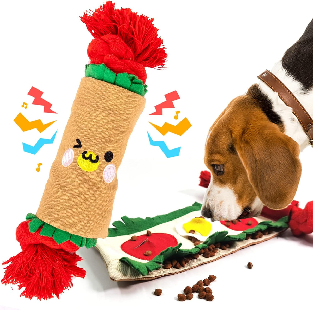 Halloween Dog Toys, Pumpkin Ghost Hide & Seek Squeaky Toy